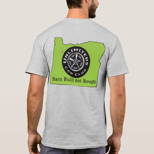 T-Shirt contour de l'État Unlimiteds (Dos)