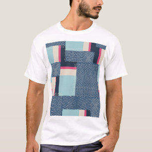 T-shirt Contour géométrique simple : Bloc de couleur