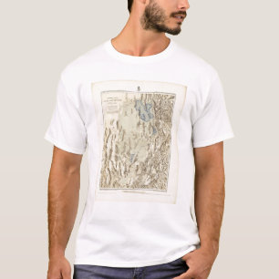 T-shirt Contour reconstitué de lac Bonneville