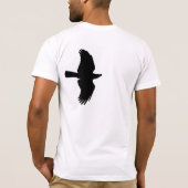 T-shirt Contours noirs des corneilles (Dos)