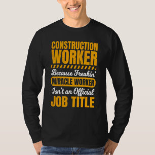 T-shirt Contractant des travailleurs de la construction Ca
