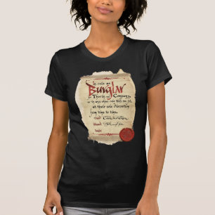 T-shirt Contrat de cambrioleur