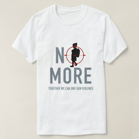T-shirt contre la violence armée (Design devant)