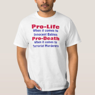 T-shirt Contre l'avortement et l'euthanasie et la Pro-Mort