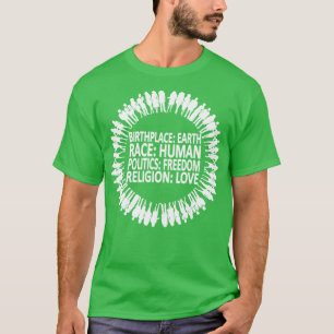 T-shirt Contre le racisme Politique Liberté Amour Don 2