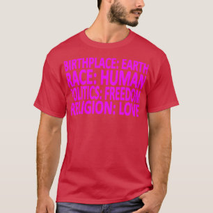 T-shirt Contre le racisme Politique Liberté Amour Don 3