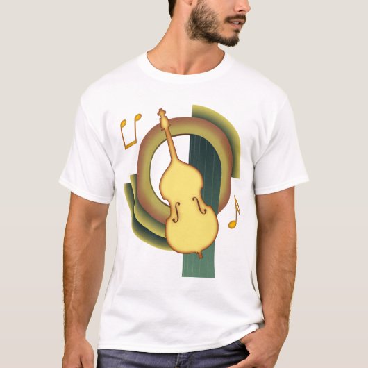 T-shirt Contrebasse Deco 1 (Devant)