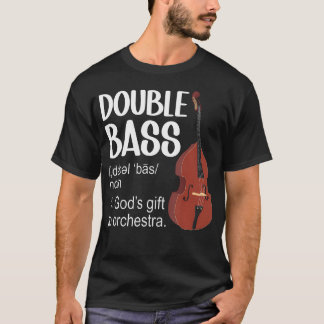 T-shirt Contrebasse Définition Contrebassiste Double
