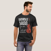 T-shirt Contrebasse Définition Contrebassiste Double (Devant entier)