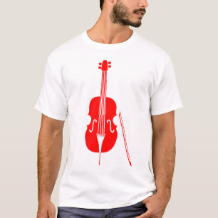 T-shirt Contrebasse - Rouge