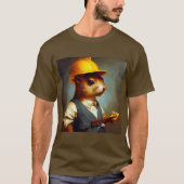 T-shirt Contremaître de construction d'écureuil (Devant)