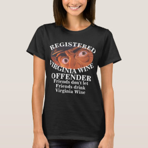 T-SHIRT CONTREVENANT AU VIN INSCRIT DE VIRGINIE BERRYVILLE