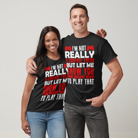 T-shirt Control Freak Video Game Console Adolescent Birthd (Unisexe)