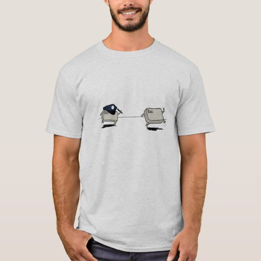 T-shirt Contrôle contre l'évasion (Devant)