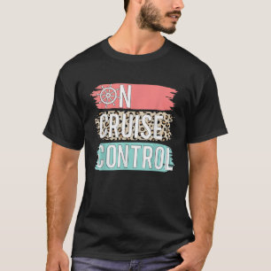 T-shirt Contrôle De Croisière Leopard Drôle Vacances D'Été