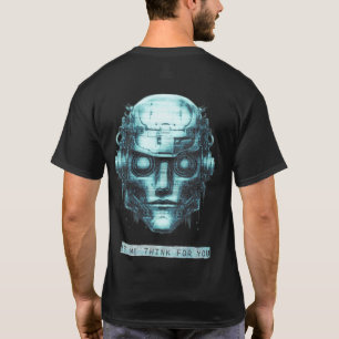 T-shirt Contrôle de l'esprit Cyberpunk Blue Grunge avant e