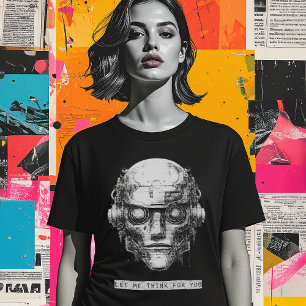 T-shirt Contrôle de l'esprit Cyberpunk Robot femmes