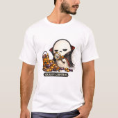 T-shirt Contrôle de Qualité Halloween Vampire Mignon (Devant)