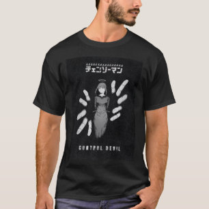 T-shirt Contrôle du Diable – Illustration sombre de Makima
