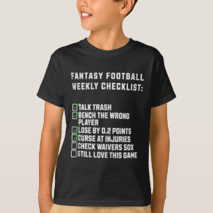 T-shirt Contrôle hebdomadaire de football fantastique Humo