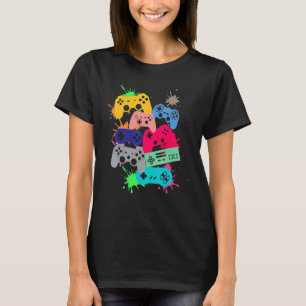 T-shirt Contrôle toutes les choses, contrôleur de jeu vidé