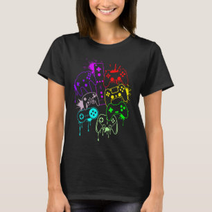 T-shirt Contrôler toutes les choses contrôleur de jeu vidé