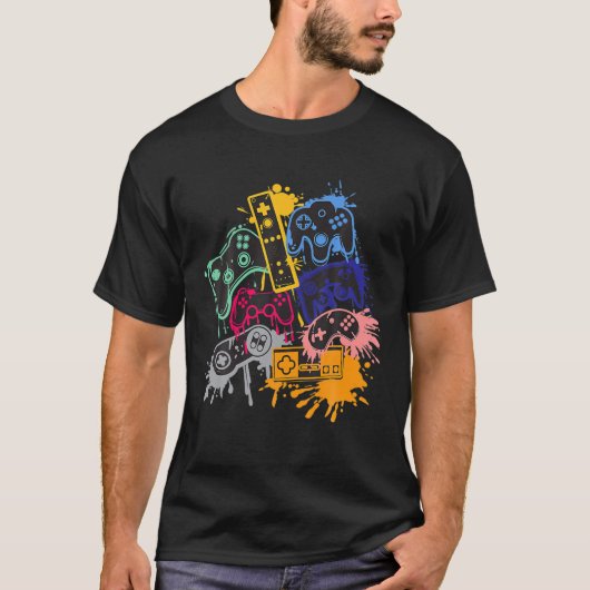 T-shirt Contrôler Toutes Les Choses Video Game Controller (Devant)