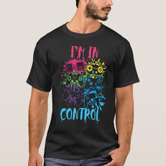 T-shirt Contrôler Toutes Les Choses Video Game Controller (Devant)