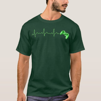 T-shirt Contrôleur de jeu Fille de battement de coeur pour