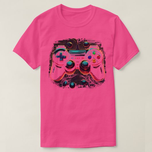 T-shirt Contrôleur de jeu Gamer (Design devant)