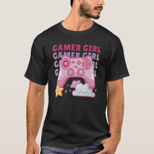 T-shirt Contrôleur de jeu Pastel Gamer Girl