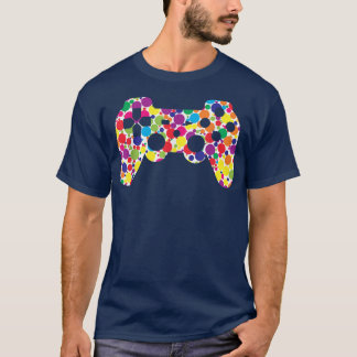 T-shirt Contrôleur de jeu Polka coloré Dot International D