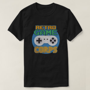 T-shirt Contrôleur de jeu rétroactif vintage en détresse