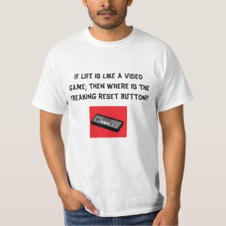 T-shirt contrôleur de jeu, si la vie est comme un jeu