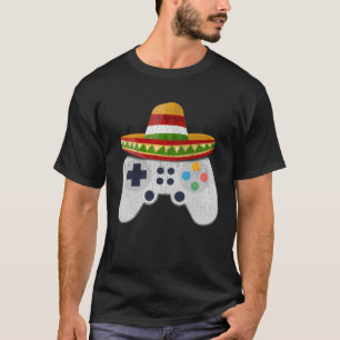 T-shirt Contrôleur de jeu vidéo Cinco de Mayo Fiesta Gamer