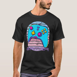 T-shirt Contrôleur de jeu vidéo de jeu Vintage Retro