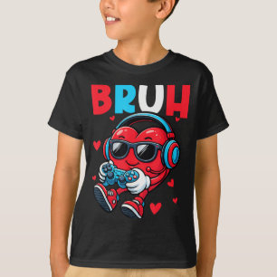 T-shirt Contrôleur de jeu vidéo de la Saint-Valentin pour