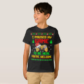 T-shirt Contrôleur de jeu vidéo de pull de Noël moche Game (Devant entier)