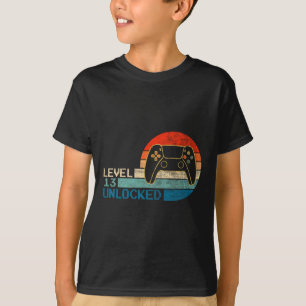 T-shirt Contrôleur de jeu vidéo déverrouillé niveau 13 Ann