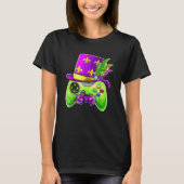 T-shirt Contrôleur de jeu vidéo Gamer E Sports Mardi Gras (Devant)