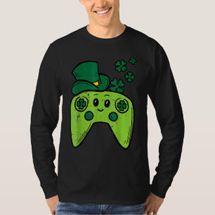 T-shirt Contrôleur de jeu vidéo irlandais St Patrick Day G