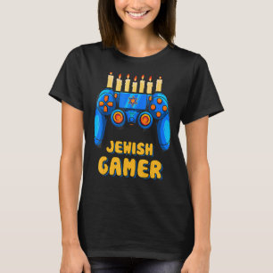 T-shirt Contrôleur de jeu vidéo juif Hanoukka Gamer Chanuk