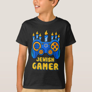 T-shirt Contrôleur de jeu vidéo juif Hanukkah Gamer Chanuk