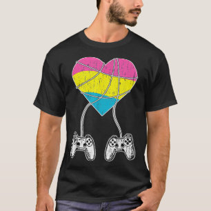 T-shirt Contrôleur de jeu vidéo Pansexual Pride jeu LGBTQ