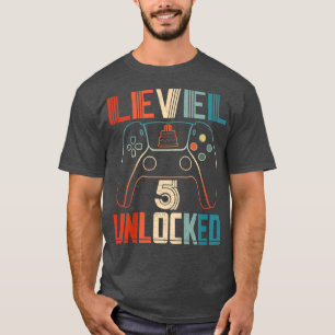 T-shirt Contrôleur de jeu vidéo pour enfants Déverrouillé 