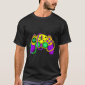 T-shirt Contrôleur de jeu vidéo Retro Casquette Mardi Gras (Devant)