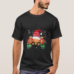 T-shirt Contrôleur de jeu vidéo Santa Hat Christmas Gaming
