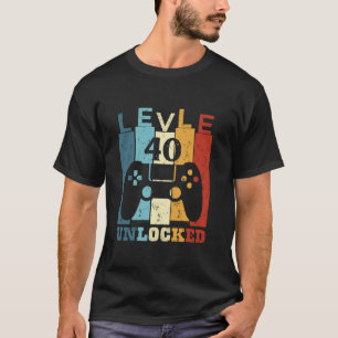 T-shirt Contrôleur de jeu vidéo Vintage déverrouillé de ni