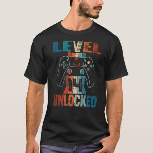 T-shirt Contrôleur de jeu vintage déverrouillé niveau 14 A