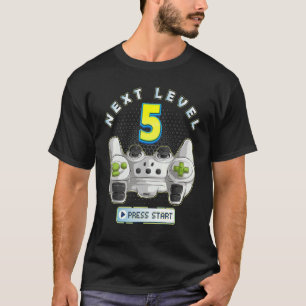 T-shirt Contrôleur de jeux Gamer 5th Birthday Next Level 5